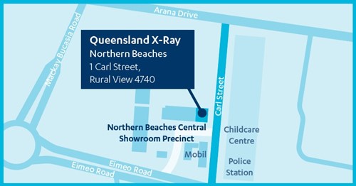 Map of Queensland X-Ray Northern Beaches